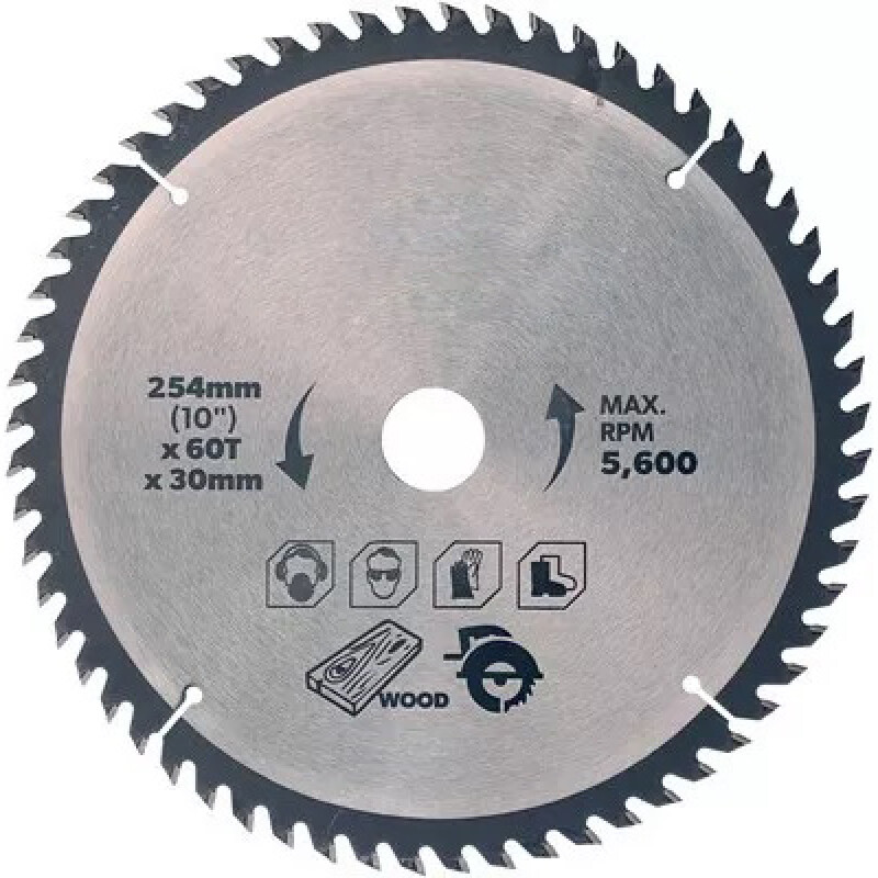 TOLSEN HOJA SIERRA CIRCULAR 254mm(10)x60dtsB30 Tolsen Hoja Sierra Circular 254mm(10)x60dtsb30
