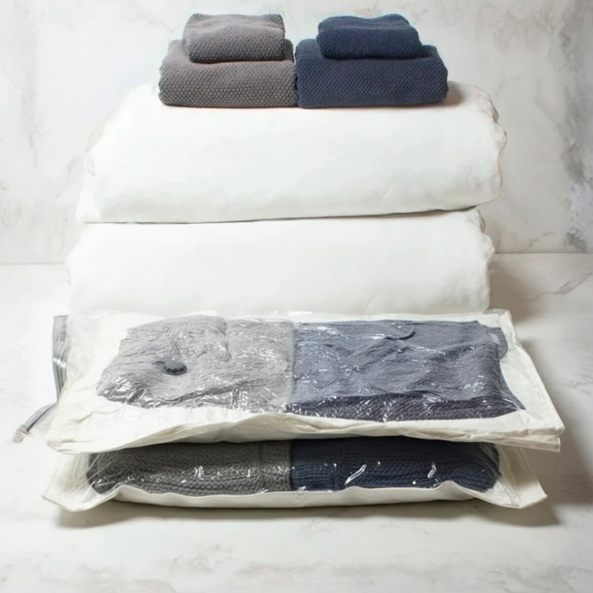 Bolsa al vacío para ropa GG - TRANSPARENTE 