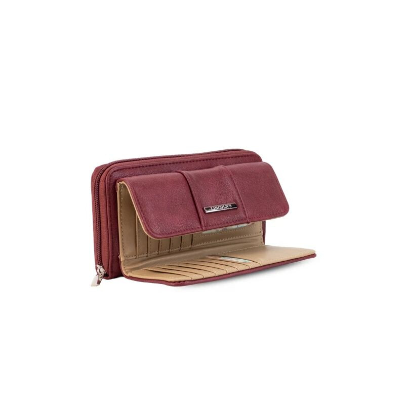 Billetera de Dama en Eco Cuero Merlot