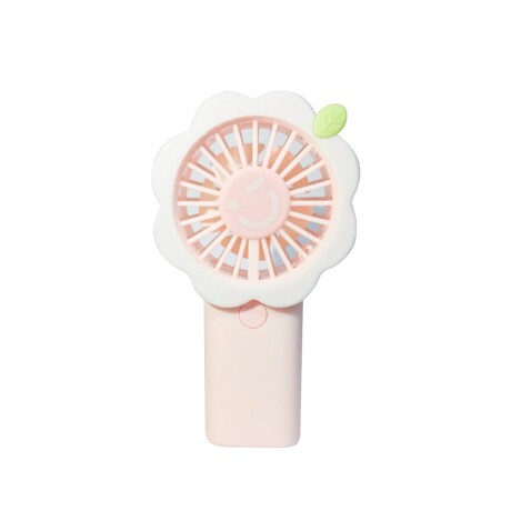 Ventilador floral rosa