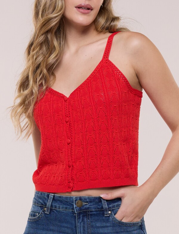 Top Tejido ROJO