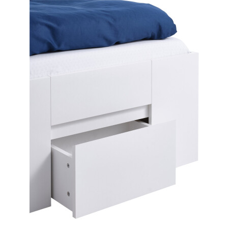 Estructura Cama Limfjorden 90X200 3 Cajones Blanco
