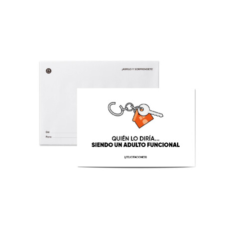 Tarjeta smile con sobre "Quien lo diria" Sc
