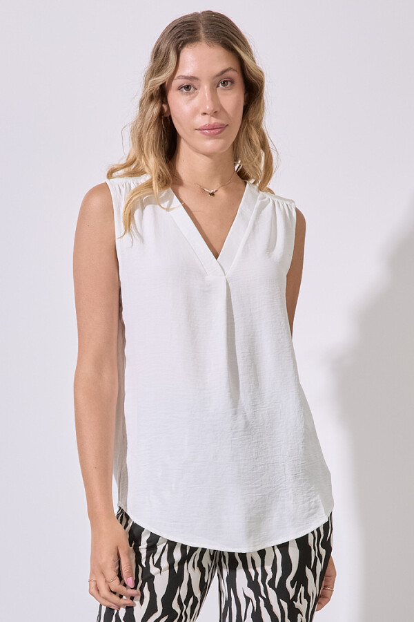 Blusa Escote V CRUDO