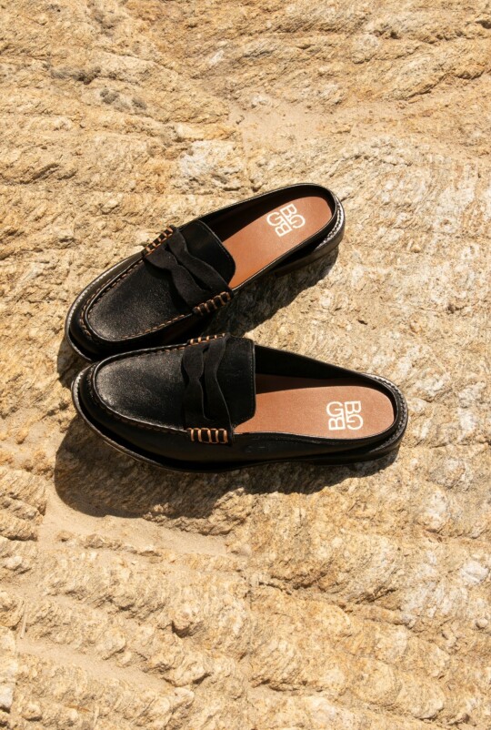 Mocasin mule Brezza Negro