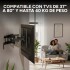 Soporte De Pared Doble Brazo Acero Tv De 37" - 80" Brateck Color Negro