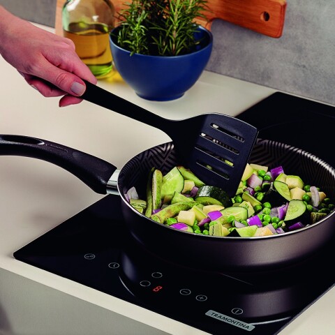 Sartén recta con espátula modelo "PARIS", Ø22cm -TRAMONTINA TR5618