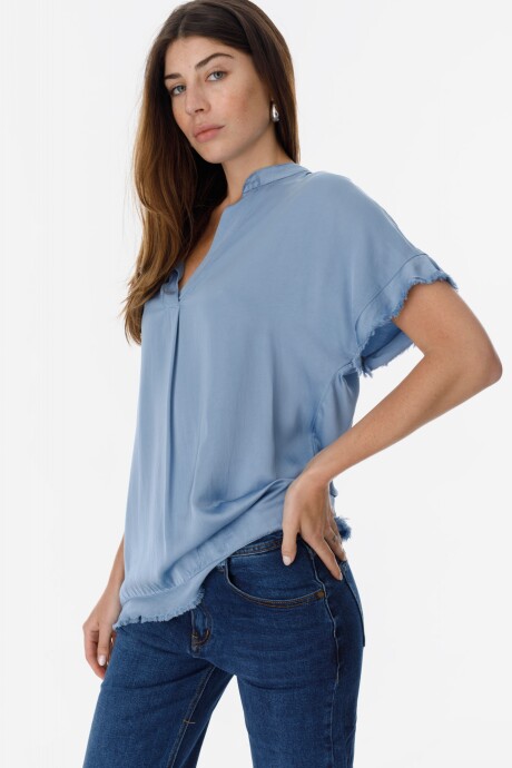 Blusa Rosa Celeste