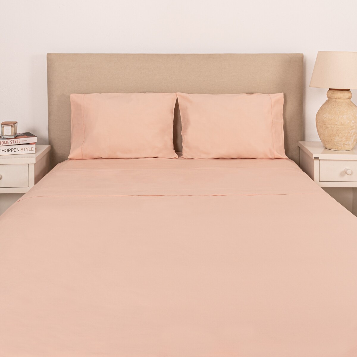 Sábana Col. Basic Rosa - Twin 