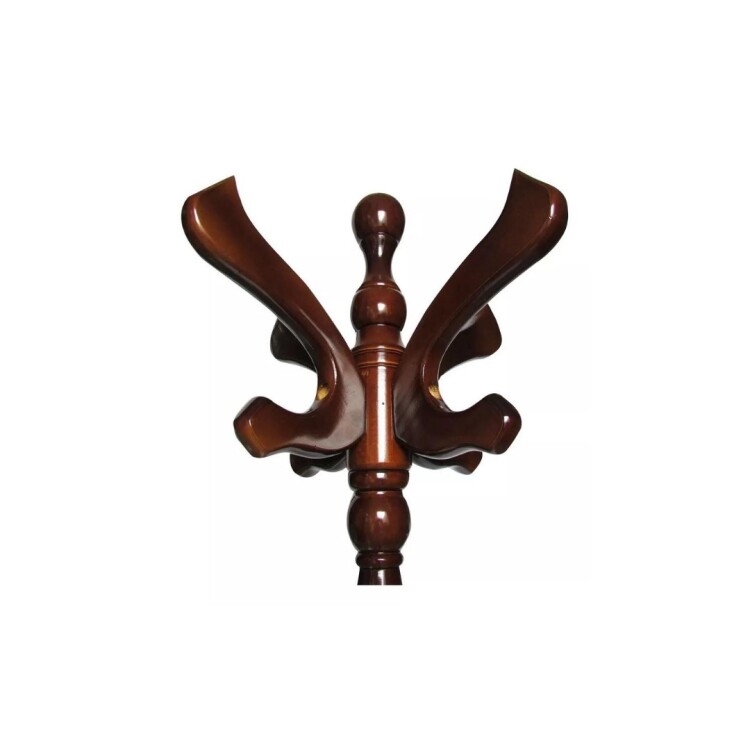 PERCHERO DE PIE DE MADERA MARRON