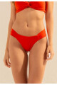 BIKINI FRUNCE LATERAL NARANJA-LRN