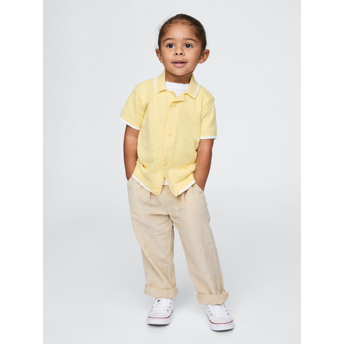 LINEN WOVEN BOTTOM - OATMEAL 