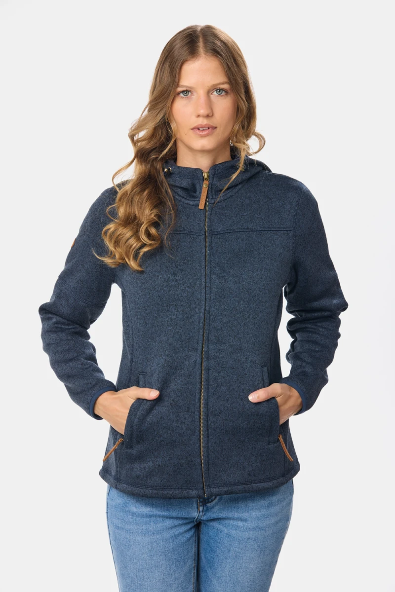 CAMPERA CON CAPUCHA - Azul 