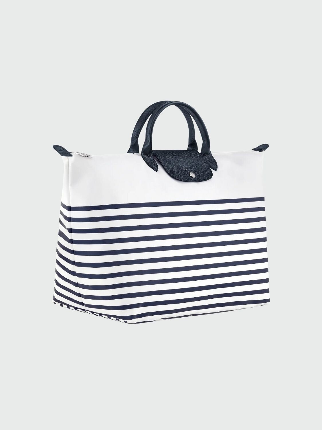 Longchamp -Bolso marinero de viaje plegable con cierre, Le pliage Blanco