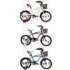 Bicicleta Infantil Baccio Ipanema rodado 16 con canasto Violeta/Verde