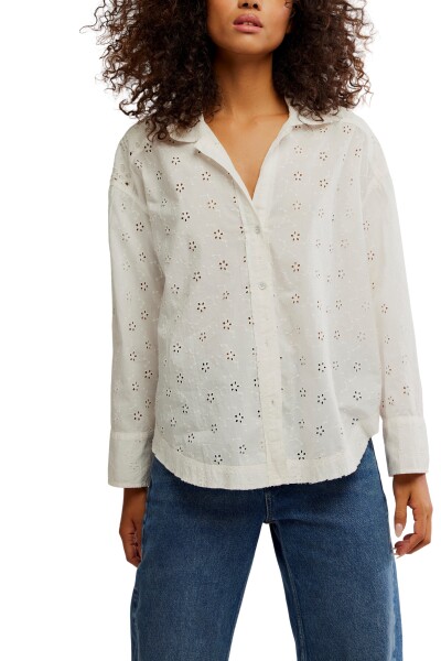 CAMISA MAE EYELET Marfil