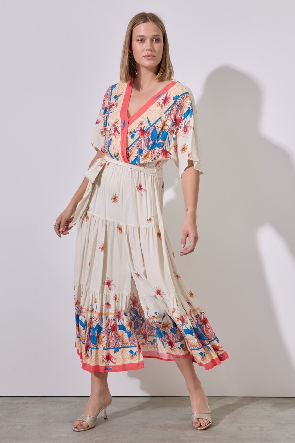 Vestido Maxi Print BLANCO/MULTI