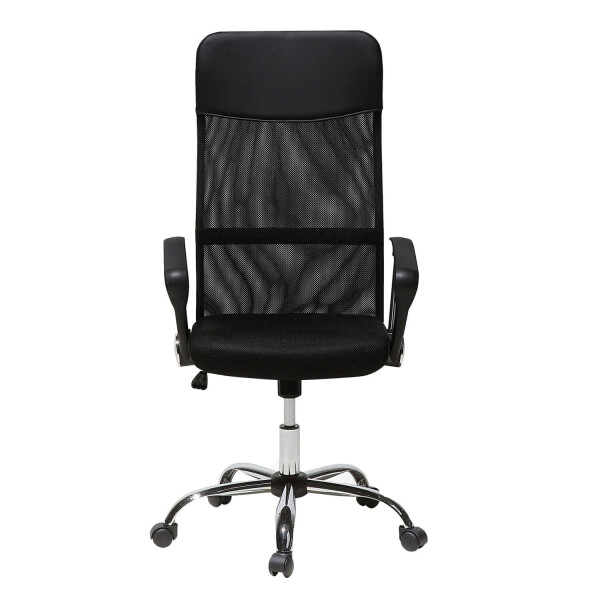 Silla De Escritorio Oficina Sillon Ejecutiva Ergonomica Tapizado Tela Mesh Con Cuero Sintetico Imback Color Negro Silla De Escritorio Oficina Sillon Ejecutiva Ergonomica Tapizado Tela Mesh Con Cuero Sintetico Imback Color Negro