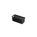 CANASTO ORGANIZADOR RECTANGULAR 20X9X8CM NEGRO