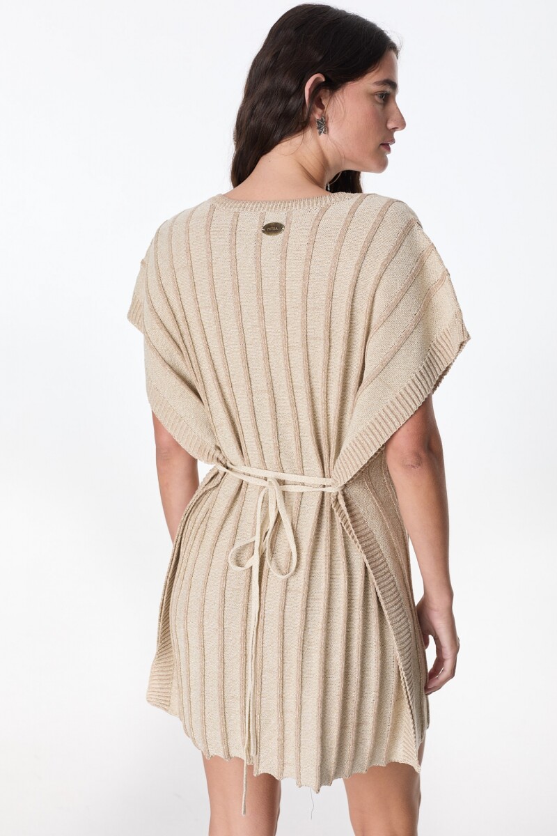 Vestido Destello Crudo/Beige