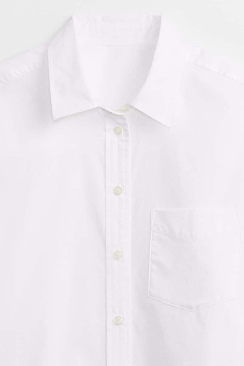 Camisa Poplin Mujer Optic White