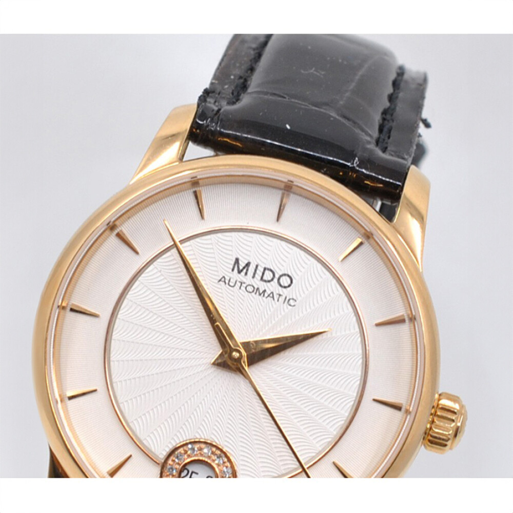 Reloj Mido Baroncelli Diamonds Lady M007207 Automatic 33 Mm. Rose Gold. Pvd Coating With Box Reloj Mido Baroncelli Diamonds Lady M007207 Automatic 33 Mm. Rose Gold. Pvd Coating With Box