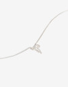Cadena Corta con Dije Strass Cadena Con Dije Plata 925 - Plateado