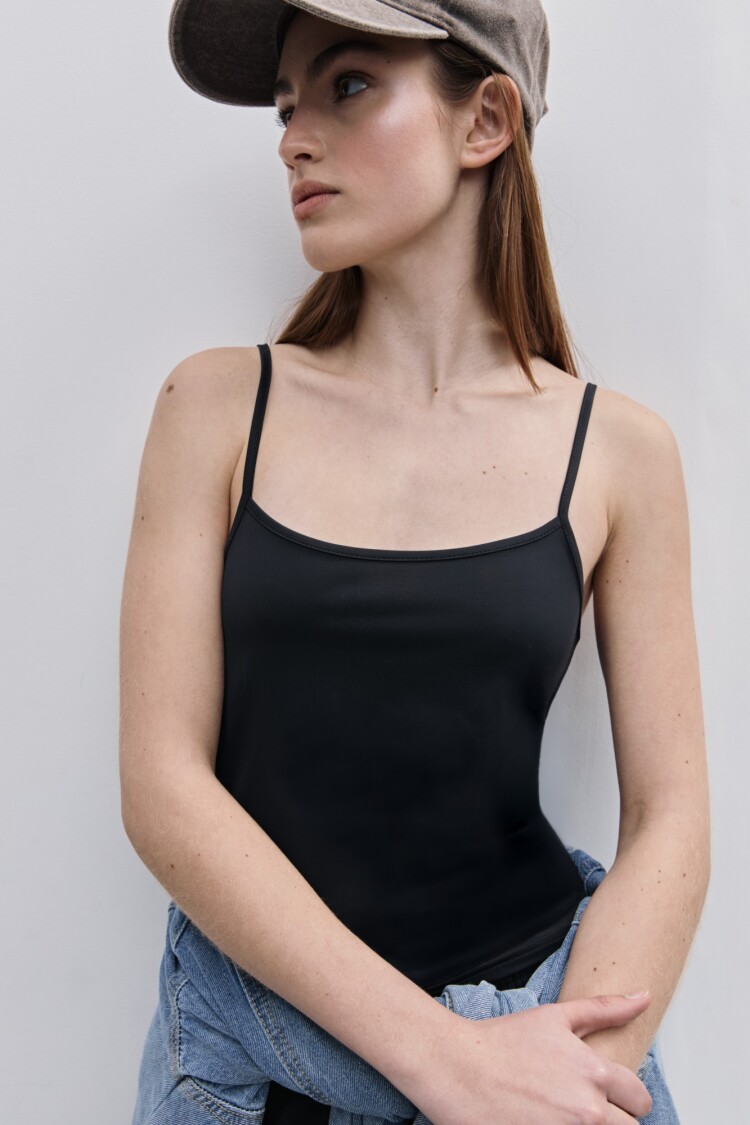 MUSCULOSA TULIPAN Negro