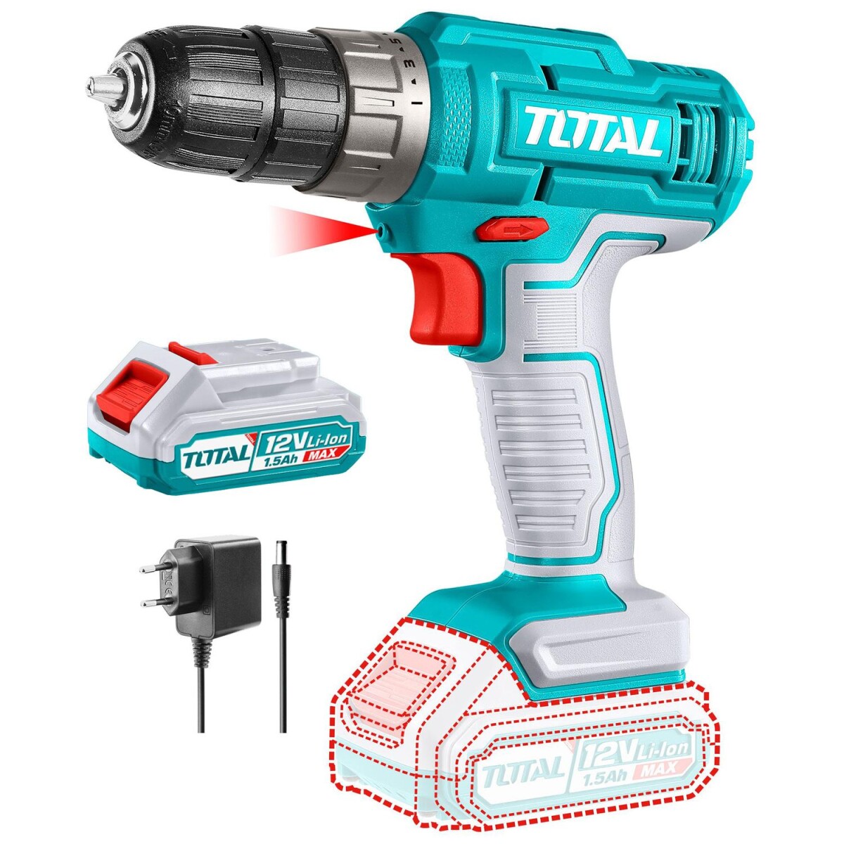 Atornillador Inalámbrico 12v - 1 Batería 