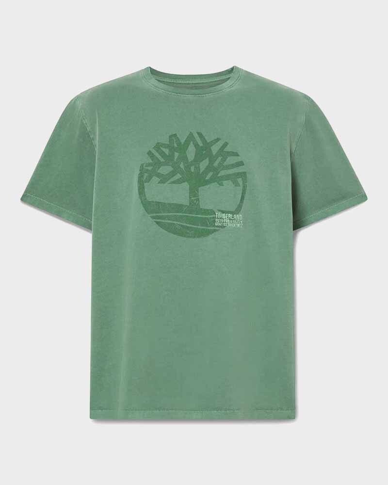 Polera Garment Dye Logo Graphic Tee Hombre A6z