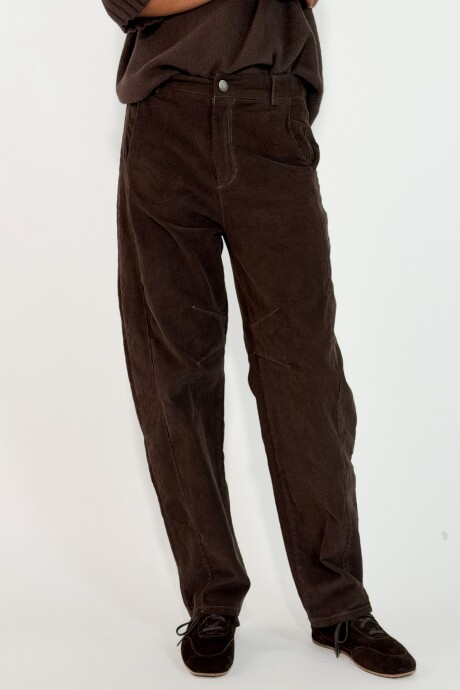 PANTALON ZOE Chocolate