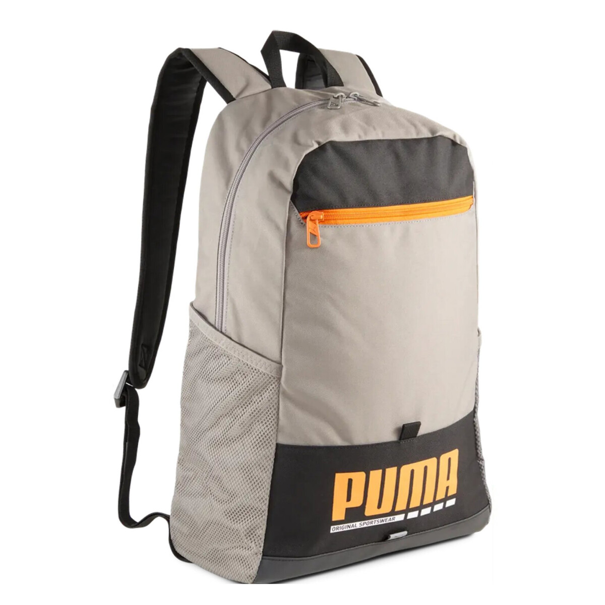 Mochila Puma Plus - Gris - Negro - Anaranjado 