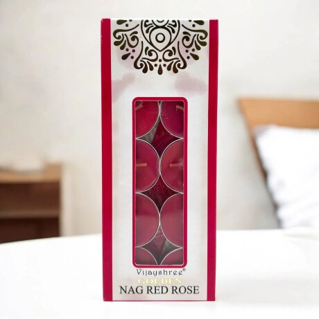 Pack Velas Aromáticas x10 Viajyshree Golden Nag Red Rose