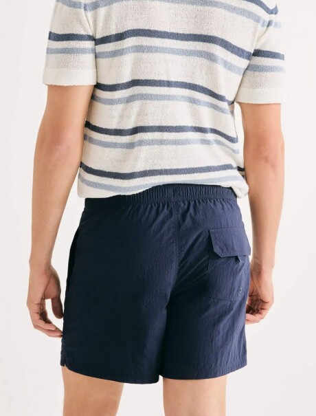 SHORT DE BAÑO CON TEXTURA AZUL