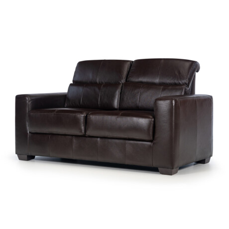 Sofá Loft - Cuero Básico - 2 Cuerpos Café - (Preventa)