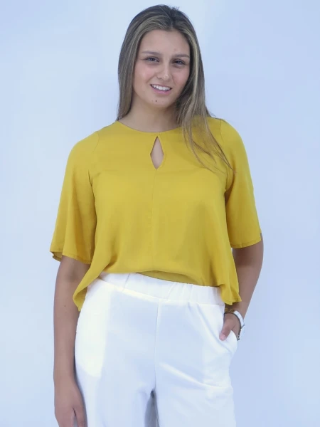 BLUSA WANNA 9080 MOSTAZA