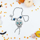 Collar Diseño Halloween Calavera