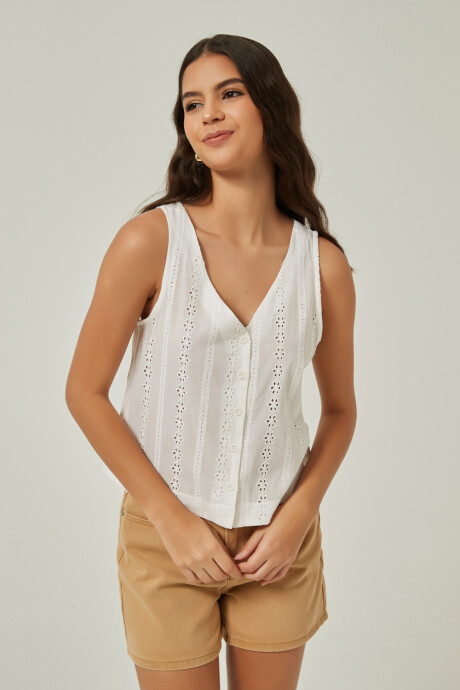 Musculosa Tasten Blanco