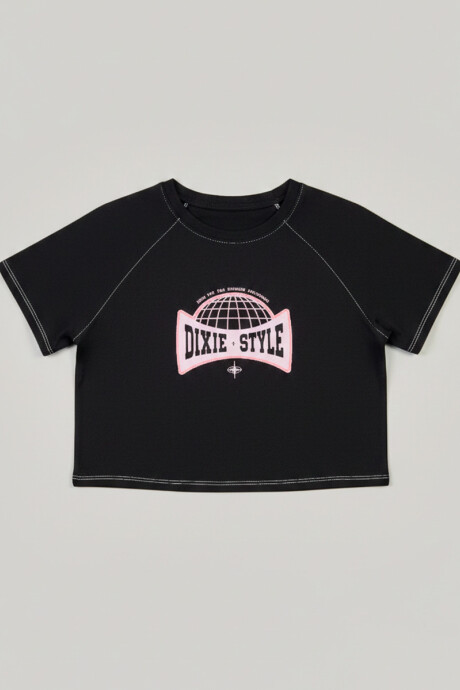 T-SHIRT CALLIE DIXIE Negro