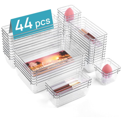 Set X 44 Organizador Contenedor Acrilico Maquillaje Apilable IMBACK Set X 44 Organizador Contenedor Acrilico Maquillaje Apilable IMBACK