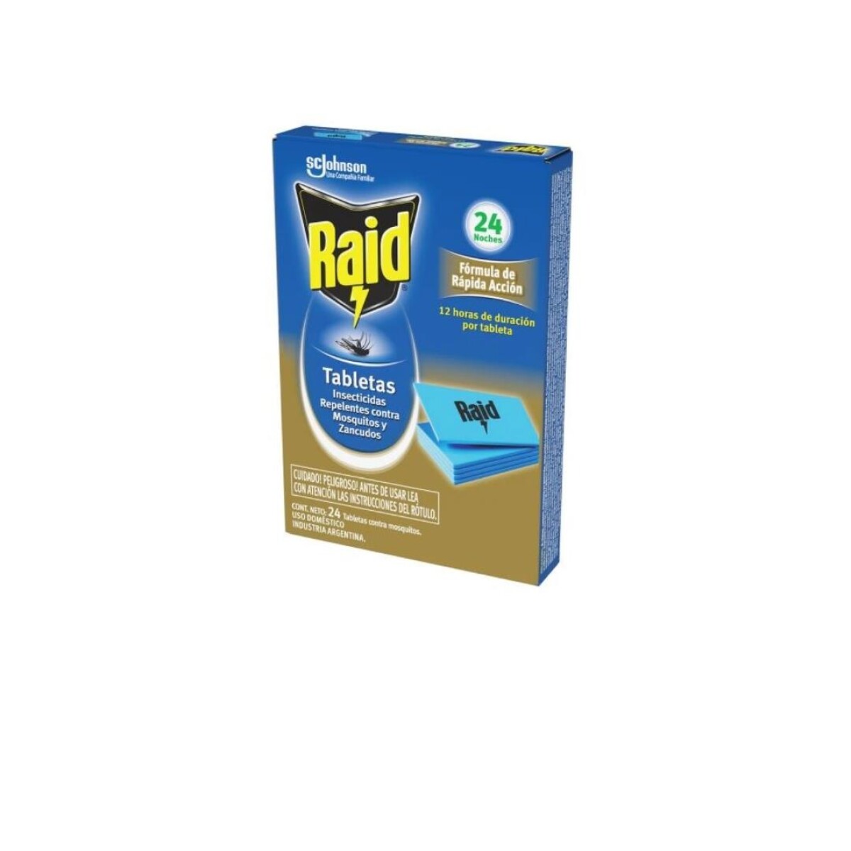 RAID TABLETAS CONTRA MOSQUITOS, 24 UNIDADES 