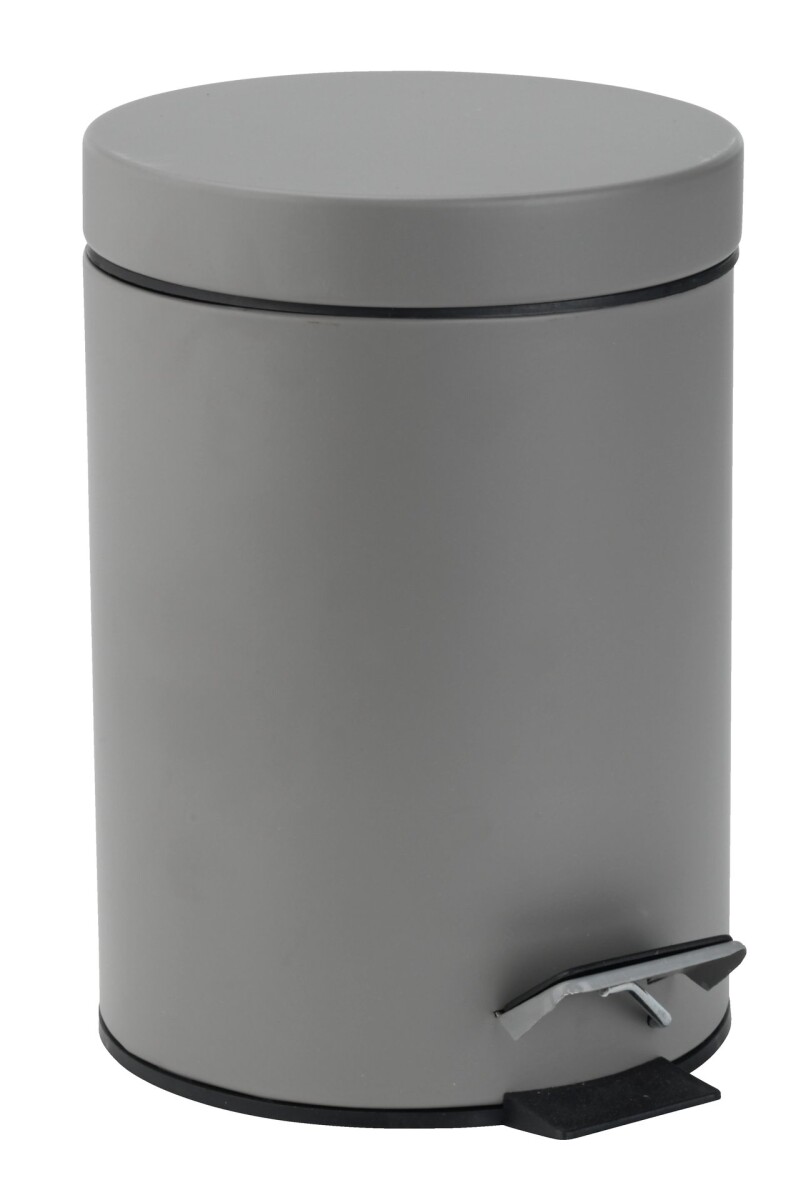 Papelera pedal MALA 3L metal recubierto gris 