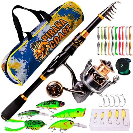 Combo Caña 1.60 Mts + Reel + Kit Pesca Niño ! Oferta