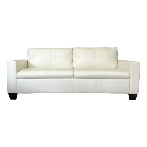 SOFA 100% CUERO - MODELO BLANC - 3 CUERPOS - BLANCO OPACO - MERCADERIA CON DETALLES - SOFA 100% CUERO - MODELO BLANC - 3 CUERPOS - BLANCO OPACO - MERCADERIA CON DETALLES -