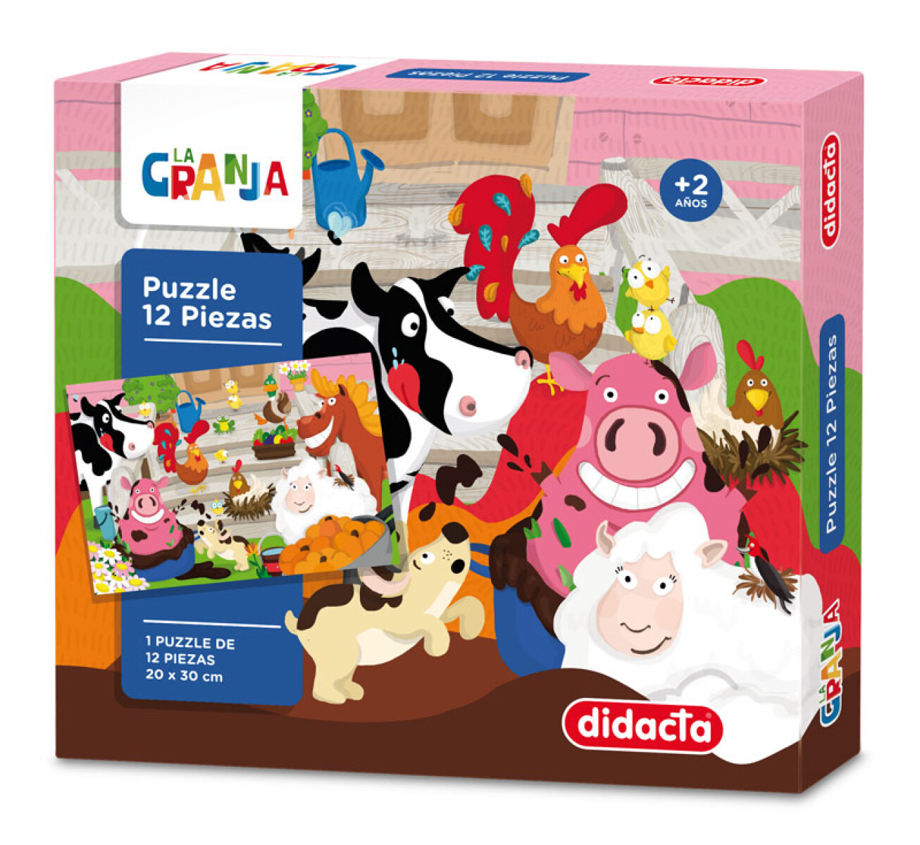 Puzzle de 12 piezas La Granja grandes 