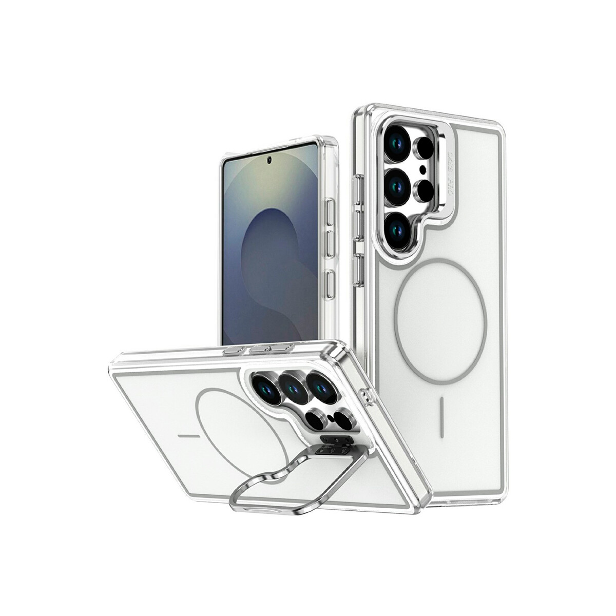 Protector para Samsung Galaxy S25 Ultra soporte color blanco 