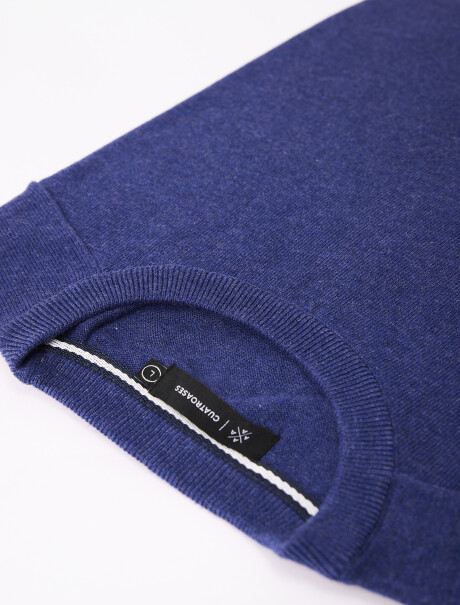 Buzo algodon Lisboa azul melange