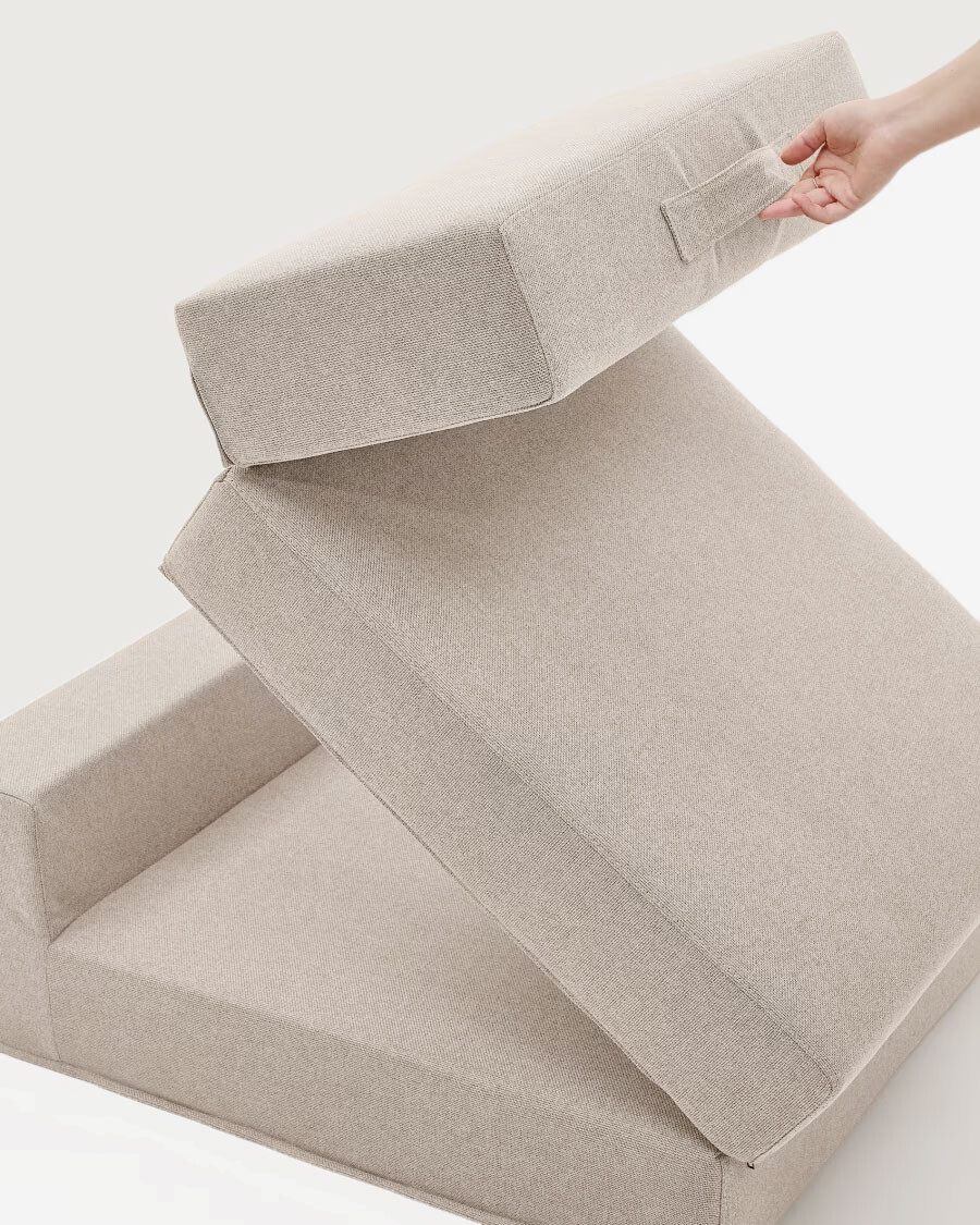 Puf cama convertible Arty beige 70 x 89 (200) cm Puf cama convertible Arty beige 70 x 89 (200) cm