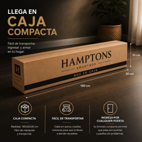 Sommier 1 Plaza Hamptons Platinum 80X185 Gris