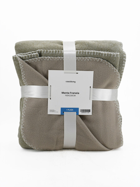 MANTA FRANELA 1 PLAZA GRIS
